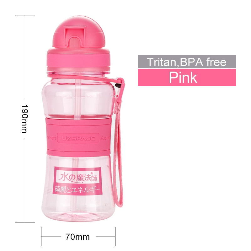 Kids Tritan Plastic Water Bottle with Straw, 300ml - WBP0033