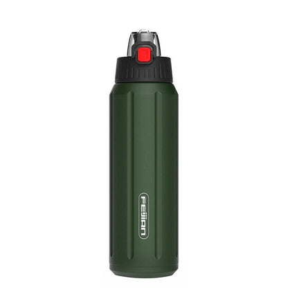 FEIJIAN Stainless Steel Double Walled Portable Bottle for Sports - Ultralight and Popular for Climbing, Hiking, Running - 600ml - WBS0015