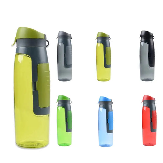 Plastic Bottle with Storage for Sports, 750ml - WBP0019