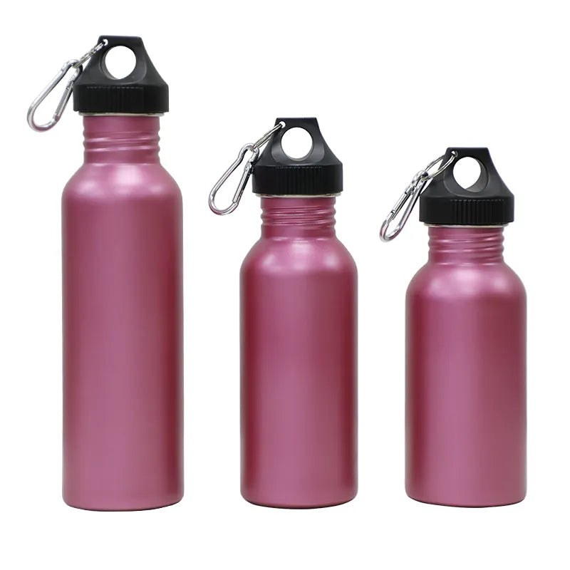 WBS0042 Single Wall Stainless Steel Water Bottle with Varied Lids for Your Choice - 500ml, 600ml, 750ml