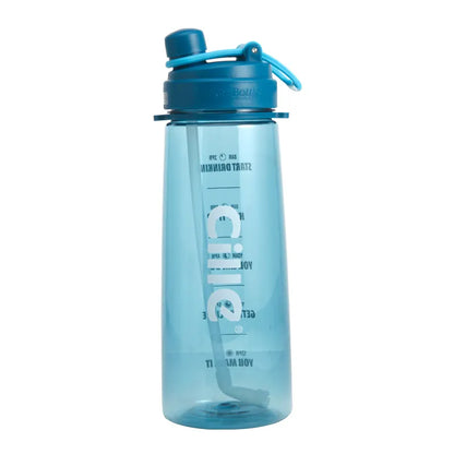 WBP0051 Cycling Plastic Water Bottle with Motivational Features - 1.7L Half-gallon
