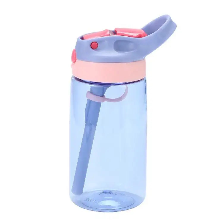 WBP0047 Portable Plastic Water Bottles with Straw for Kids - 500ml