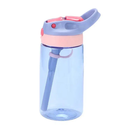 WBP0047 Portable Plastic Water Bottles with Straw for Kids - 500ml