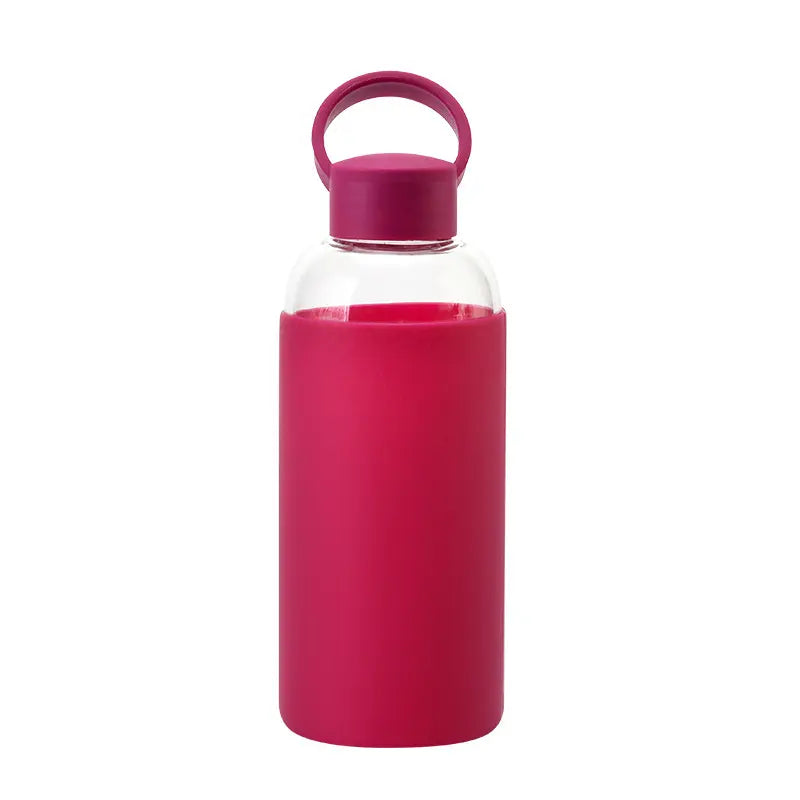 Borosilicate Glass Bottle with Silicone Sleeve, 700ml - WBG0001