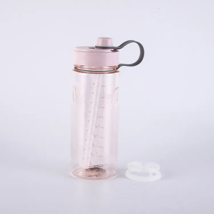 Motivational Plastic Bottle with Straw for Sports Gym, 1L (32oz) - WBP0015