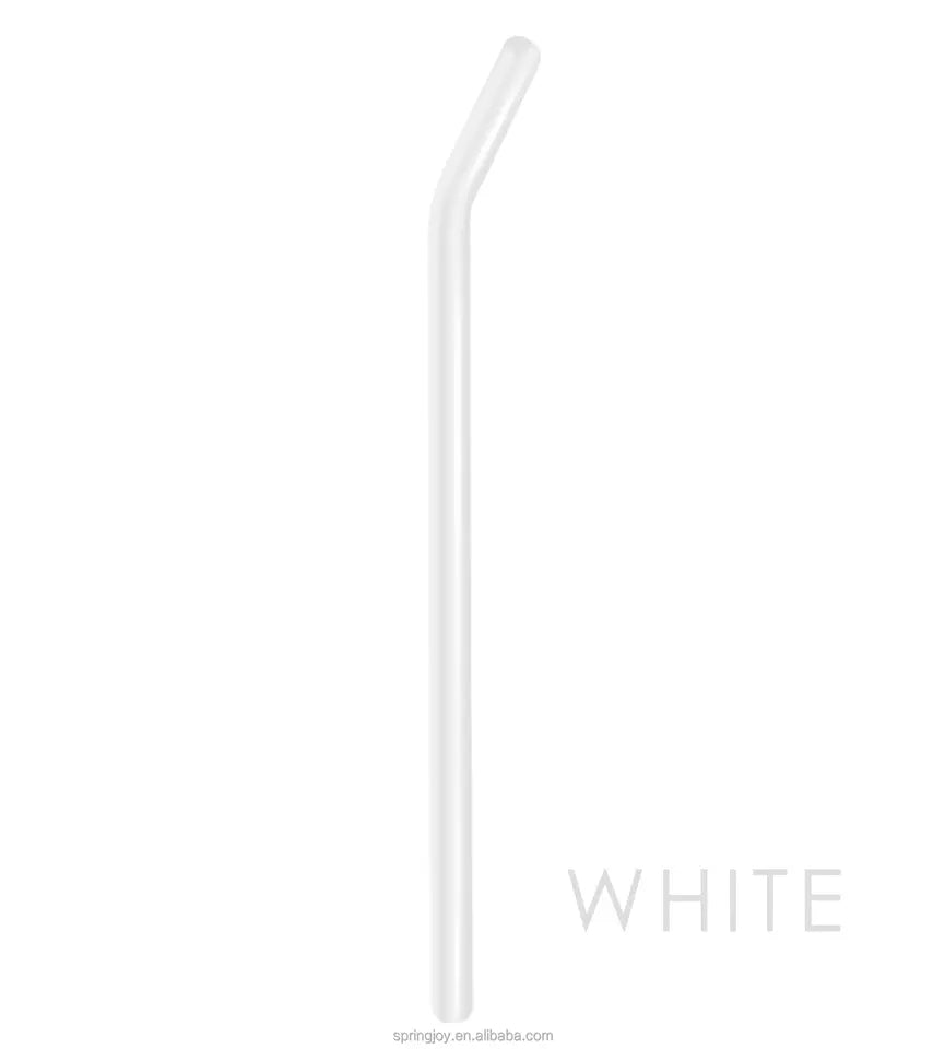 RSG0001 Reusable Straight or Bent Glass Straws - Eco-Friendly and High Borosilicate Clear Glass Drinking Straw