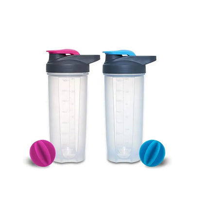 SBM0001 Soffe Frosetd Plastic Bottle Protein Shaker - 500ml, 700ml