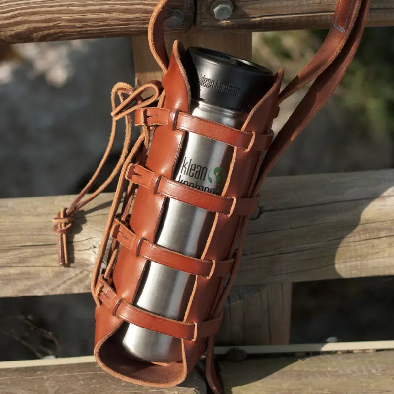 BCP0006 Handmade Genuine Leather Bottle Carrier