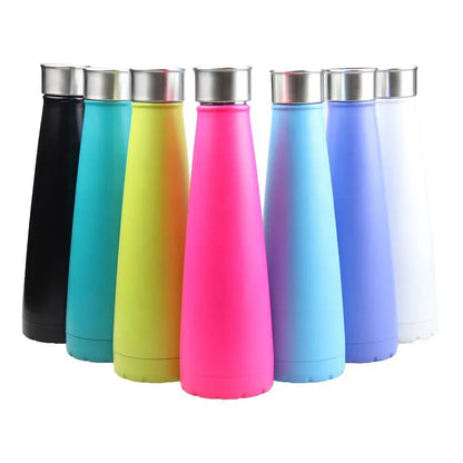 WBS0030 Stainless Steel Cola Shape Vacuum Insulated Bottle for Sports - 500ml