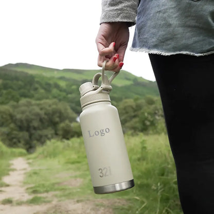 WBS0004 Stainless Steel Vacuum Insulated Flask Thermos - 12oz, 18oz, 24oz, 1L (32oz), 40oz, and 64oz sizes. Best Seller.