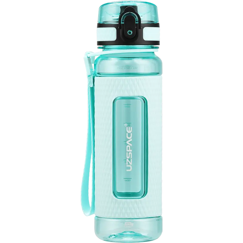 WBP0035 Flip Top Plastic Water Bottle with Strap - 400ml, 520ml, 800ml, 1100ml