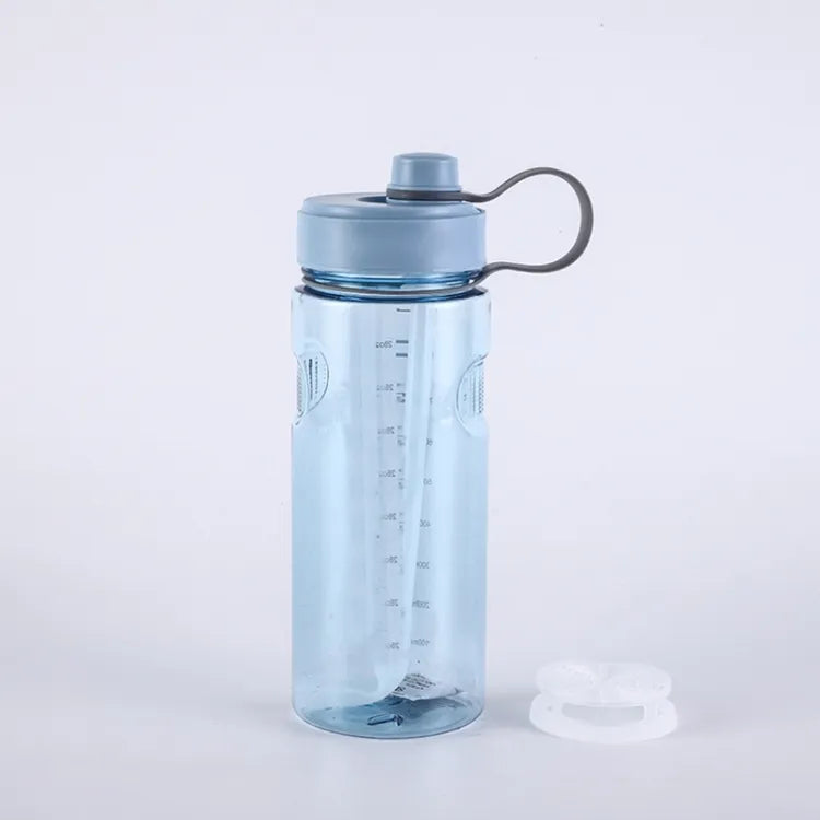 Motivational Plastic Bottle with Straw for Sports Gym, 1L (32oz) - WBP0015