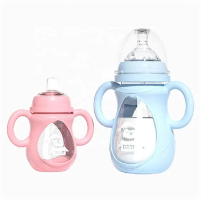 BFB007 Glass Baby Bottle 150/240ml Anti-Fall