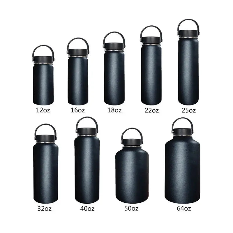 WBS0014 Stainless Steel Water Bottle - Perfect for Sports, Students, Business Gifts - Available in 12oz, 16oz, 18oz, 22oz, 25oz, 1L (32oz), and 40oz sizes
