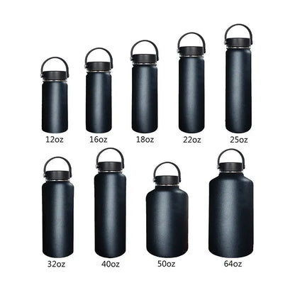WBS0014 Stainless Steel Water Bottle - Perfect for Sports, Students, Business Gifts - Available in 12oz, 16oz, 18oz, 22oz, 25oz, 1L (32oz), and 40oz sizes