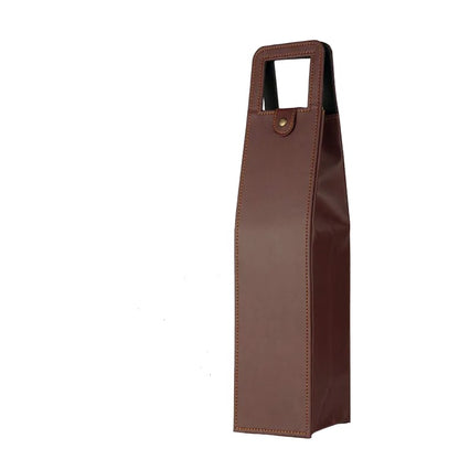 BCP0001 Reusable PU Leather Single Bottle Carrier