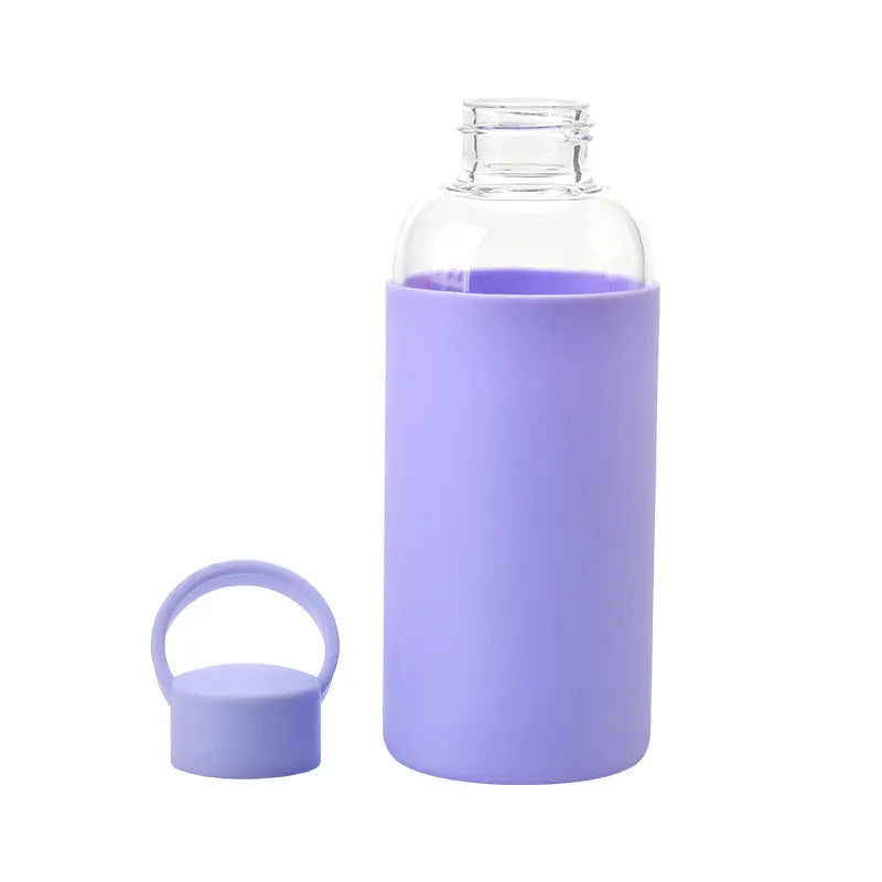 Borosilicate Glass Bottle with Silicone Sleeve, 700ml - WBG0001