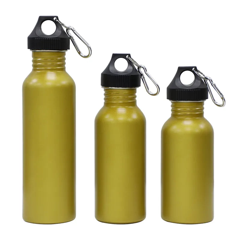 WBS0042 Single Wall Stainless Steel Water Bottle with Varied Lids for Your Choice - 500ml, 600ml, 750ml