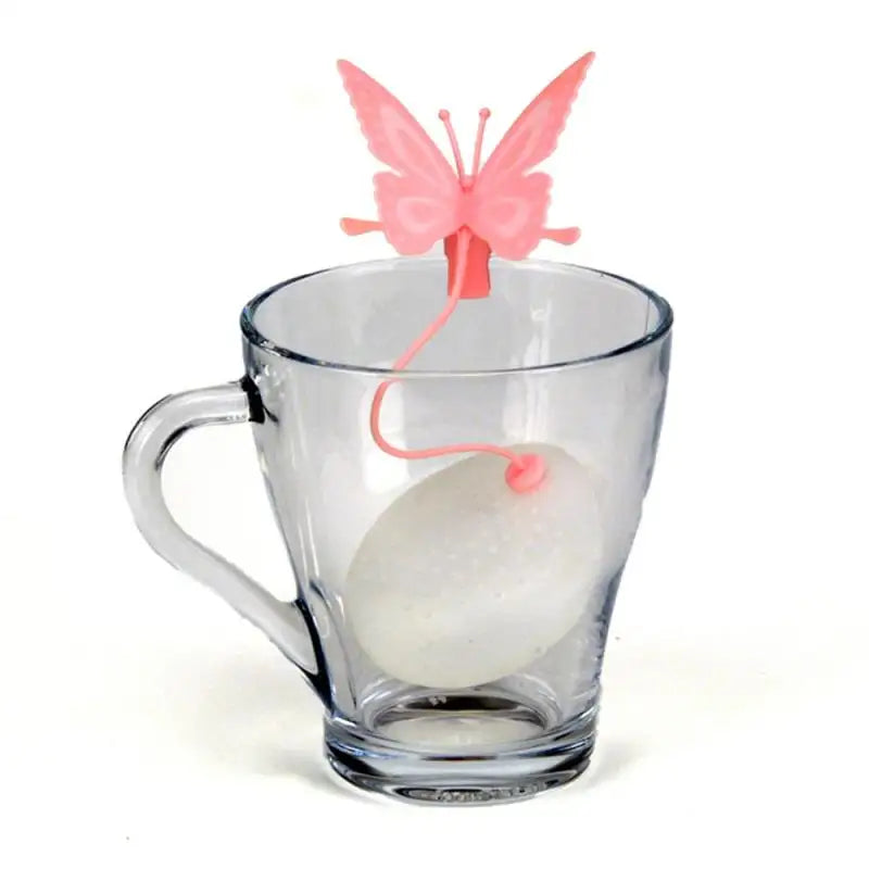 5Pcs Butterfly Shape Silicone Tea Strainer - MTI0003