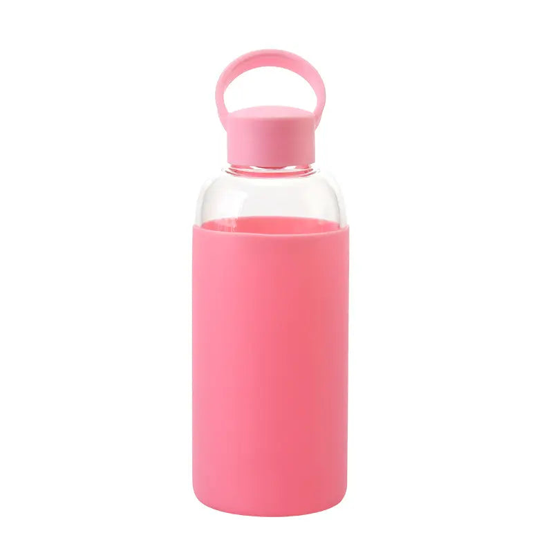 Borosilicate Glass Bottle with Silicone Sleeve, 700ml - WBG0001