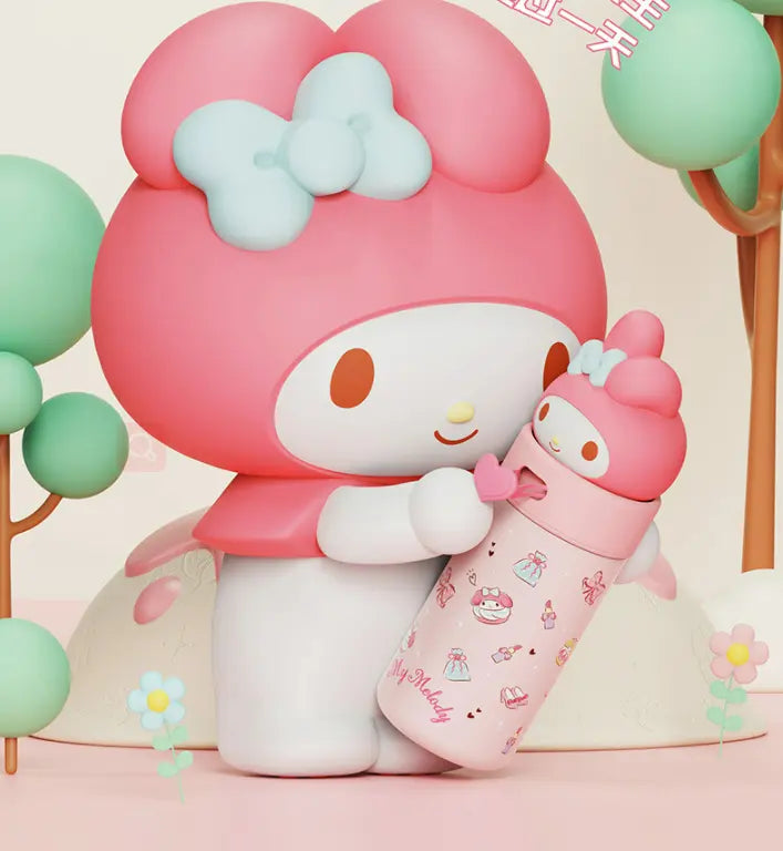 WBS0026 HELLO KITTY Stainless Steel Double Wall Vacuum Bottle Thermos for Kids - 500ml