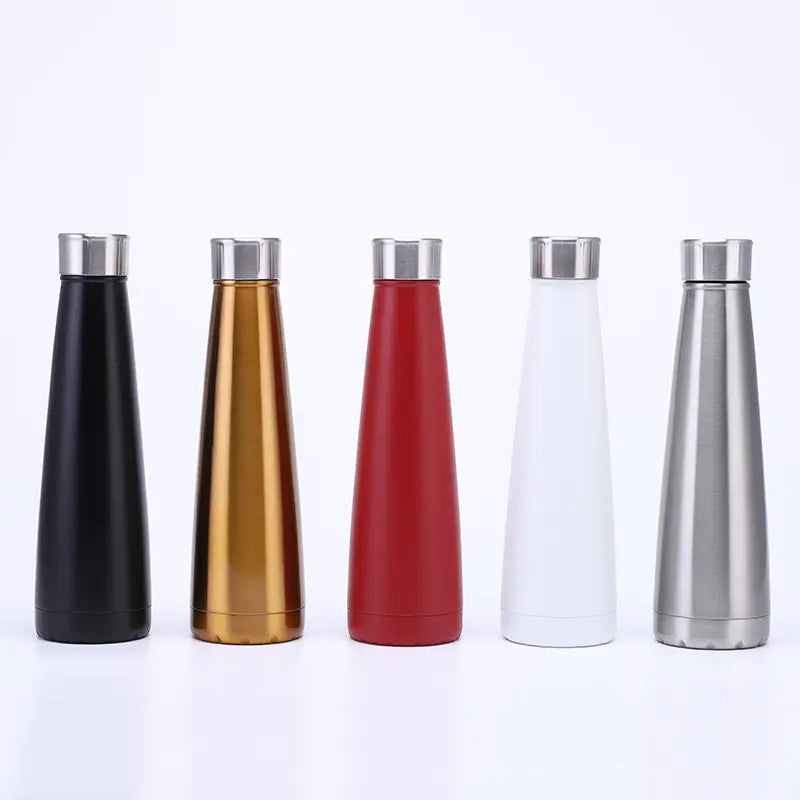 WBS0030 Stainless Steel Cola Shape Vacuum Insulated Bottle for Sports - 500ml