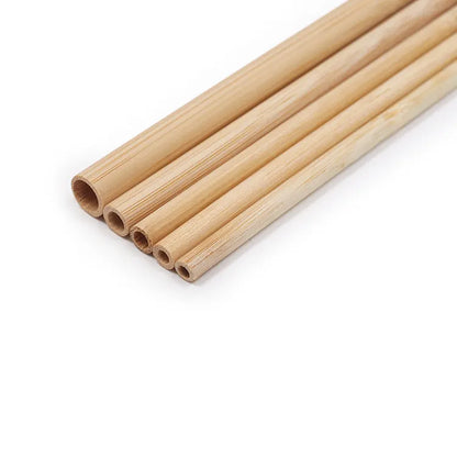 RSB0001 5 Eco-Friendly Reusable Bamboo Straw - Recyclable and Sustainable