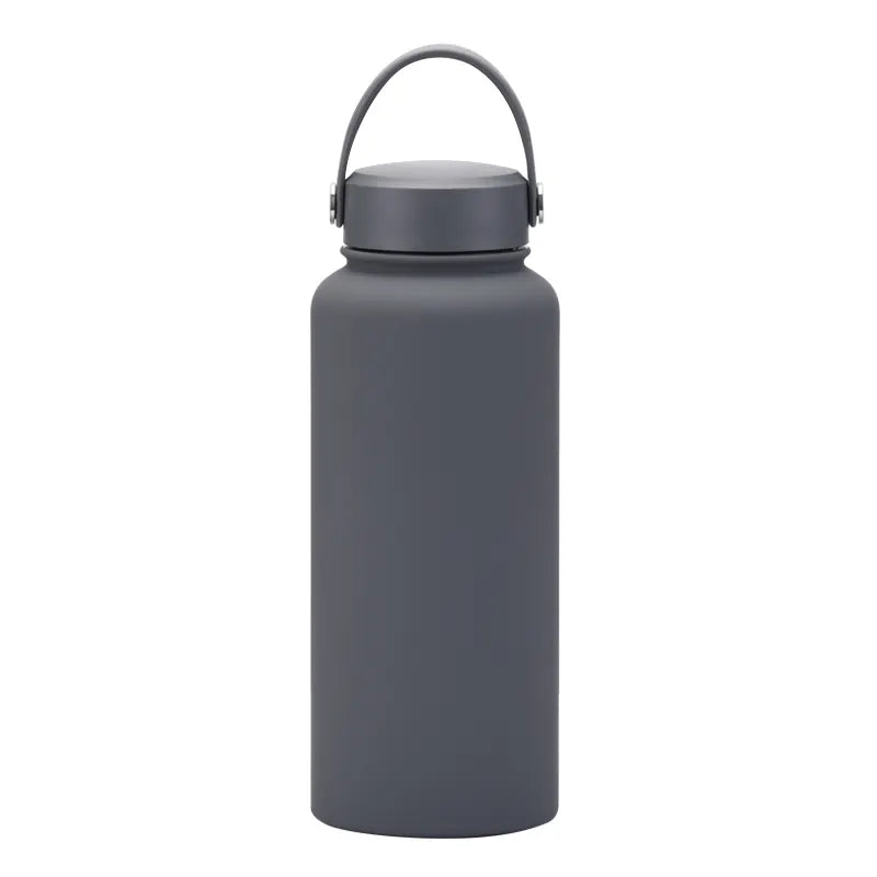 Stainless Steel Vacuum Insulated Flask Thermos with Handle Lid - 1L (32oz) - WBS0005