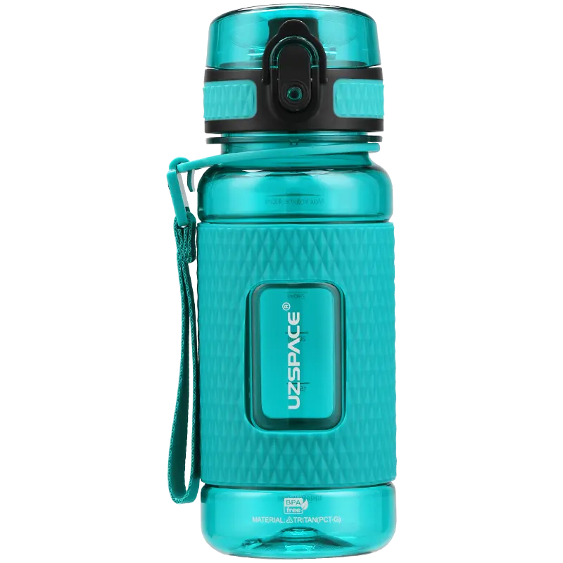 WBP0035 Flip Top Plastic Water Bottle with Strap - 400ml, 520ml, 800ml, 1100ml