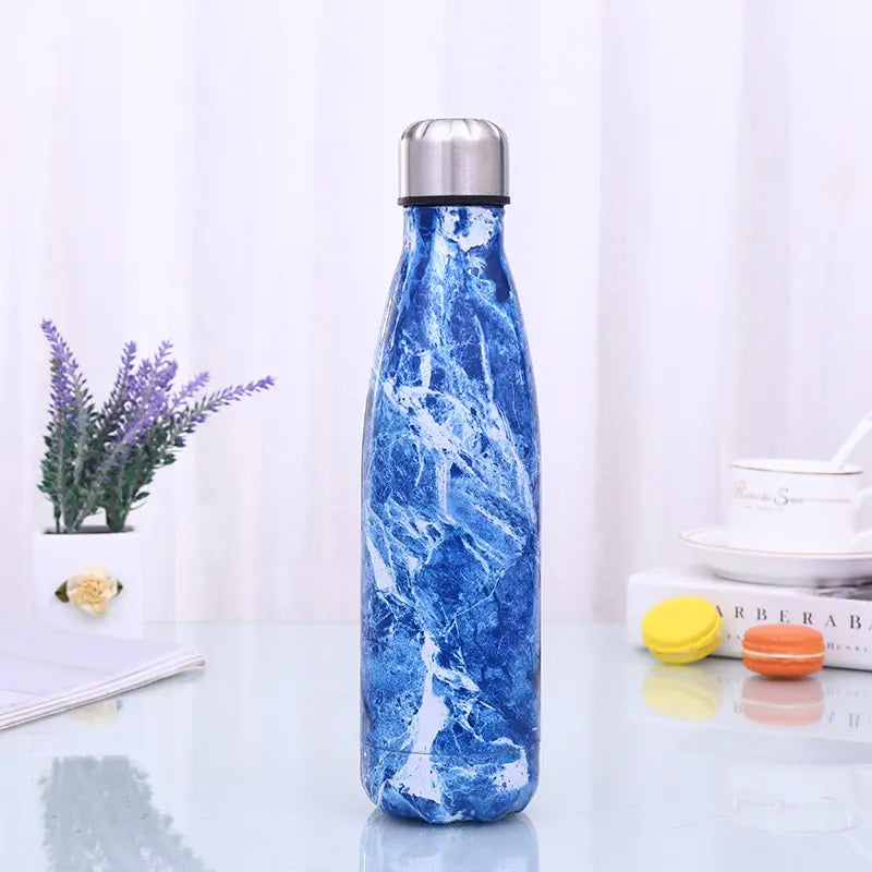 WBS0006 Stainless Steel Cola Shape Vacuum Insulated Flask - 1L (32oz), Perfect for Sports and Outdoor Activities.