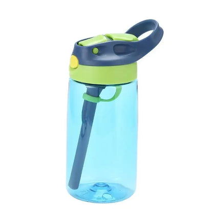 WBP0047 Portable Plastic Water Bottles with Straw for Kids - 500ml
