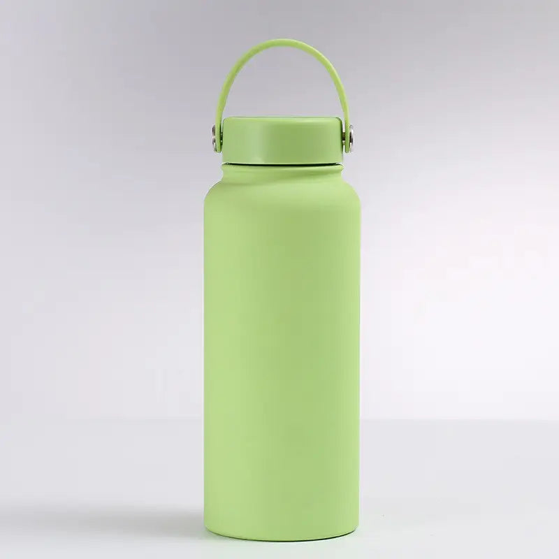 Stainless Steel Vacuum Insulated Flask Thermos with Handle Lid - 1L (32oz) - WBS0005