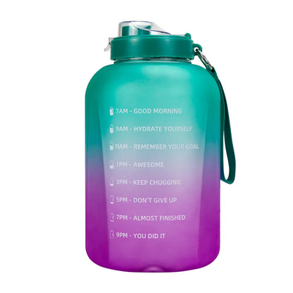 Motivational Bottle with Time Marker and Straw, 3780ml (1 Gallon) - WBP0010
