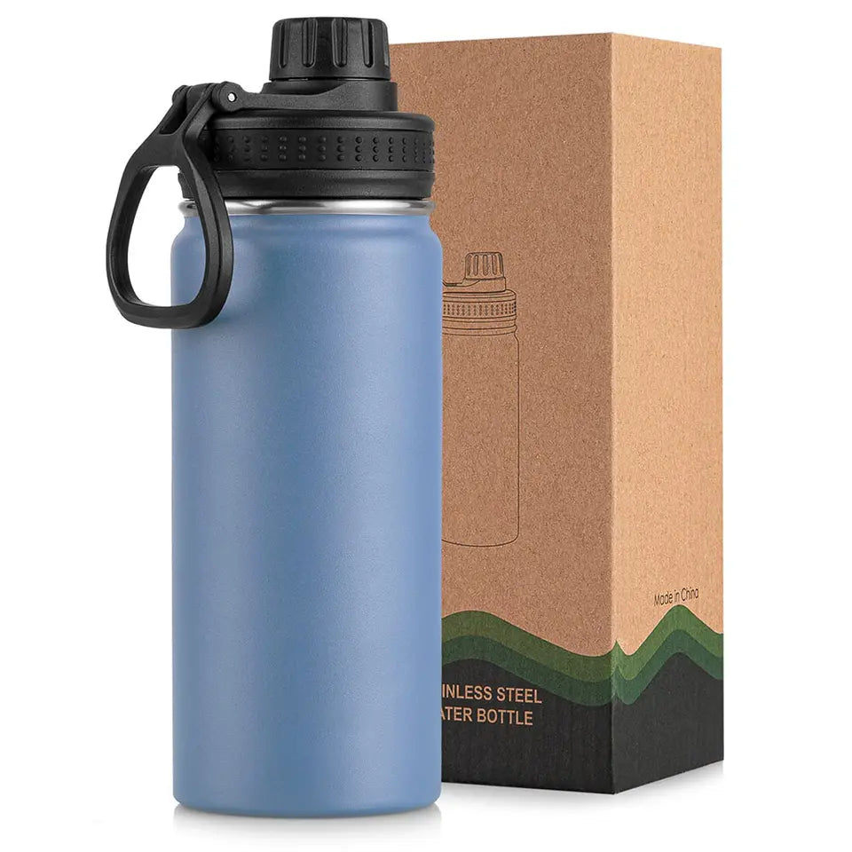 WBS0014 Stainless Steel Water Bottle - Perfect for Sports, Students, Business Gifts - Available in 12oz, 16oz, 18oz, 22oz, 25oz, 1L (32oz), and 40oz sizes