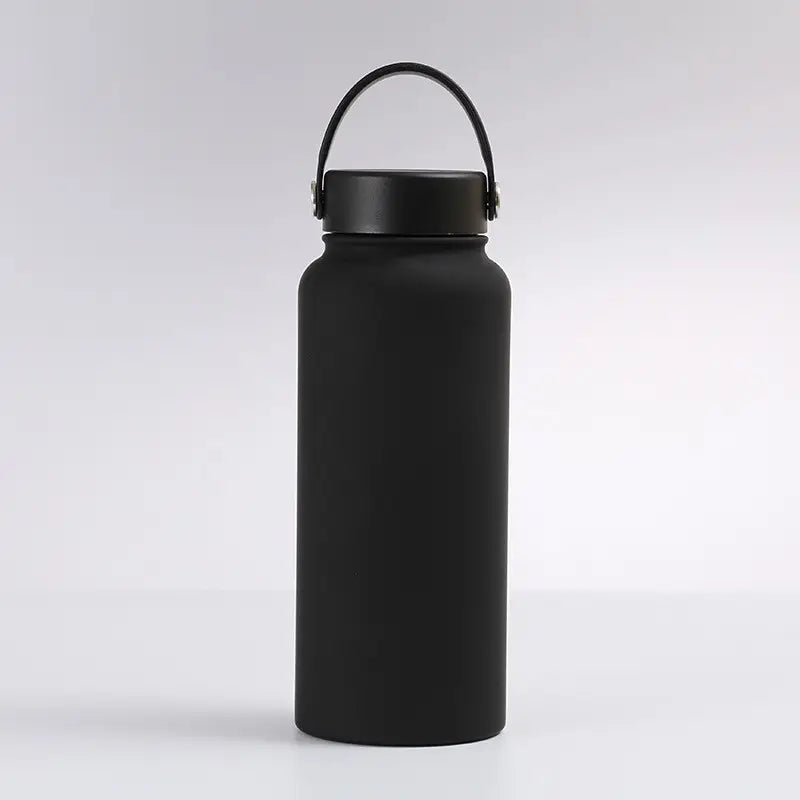 Stainless Steel Vacuum Insulated Flask Thermos with Handle Lid - 1L (32oz) - WBS0005