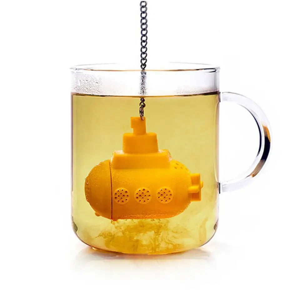 Creative Submarine Tea Infusers Food Grade Silicone Tea Brewer Tea Brewer Tea Bubble Tea Bag Tea Leaker Teaware Accessories