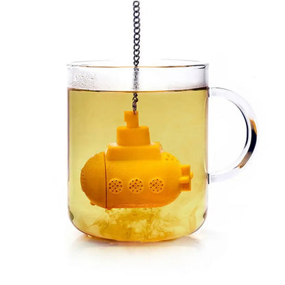 Creative Submarine Tea Infusers Food Grade Silicone Tea Brewer Tea Brewer Tea Bubble Tea Bag Tea Leaker Teaware Accessories