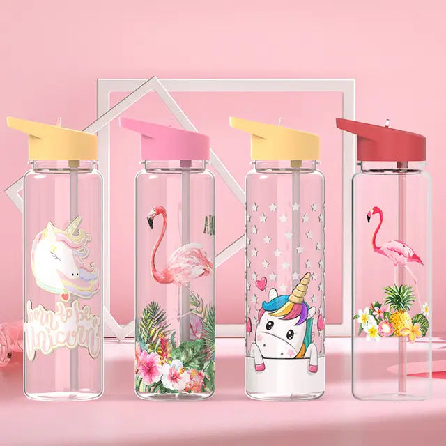 WBP0039 Plastic Water Bottle with Straw - 700ml