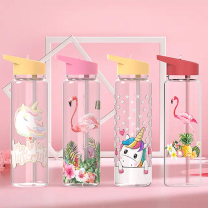 WBP0039 Plastic Water Bottle with Straw - 700ml