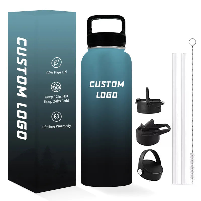 Stainless Steel Double Wall Vacuum Insulated Thermos - Wide Mouth, Sports Bottle, 500ml - WBS0027