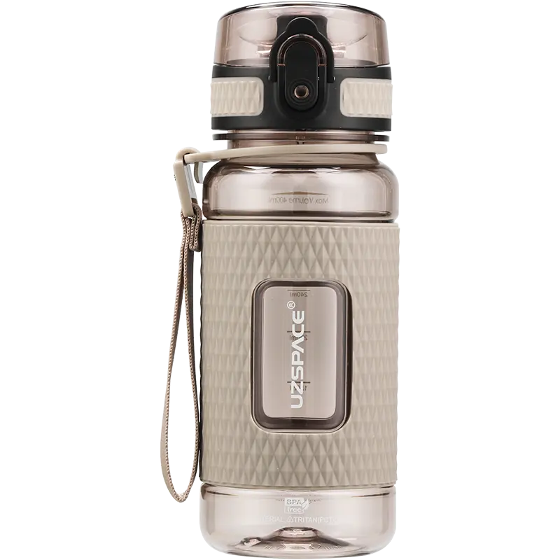 WBP0035 Flip Top Plastic Water Bottle with Strap - 400ml, 520ml, 800ml, 1100ml