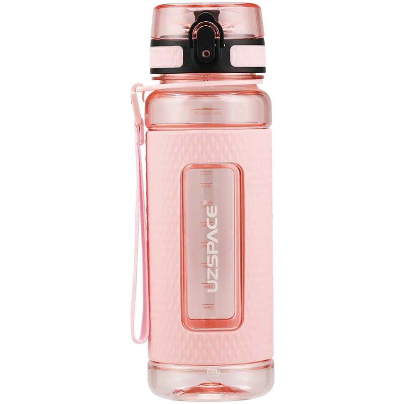 WBP0035 Flip Top Plastic Water Bottle with Strap - 400ml, 520ml, 800ml, 1100ml