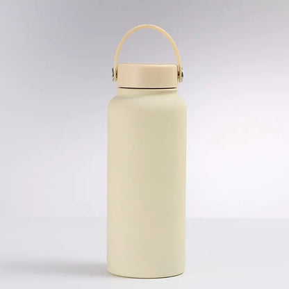 Stainless Steel Vacuum Insulated Flask Thermos with Handle Lid - 1L (32oz) - WBS0005
