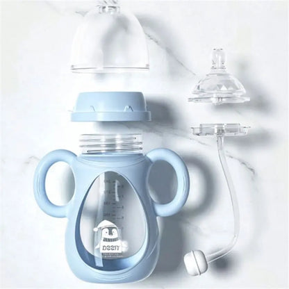 BFB007 Glass Baby Bottle 150/240ml Anti-Fall