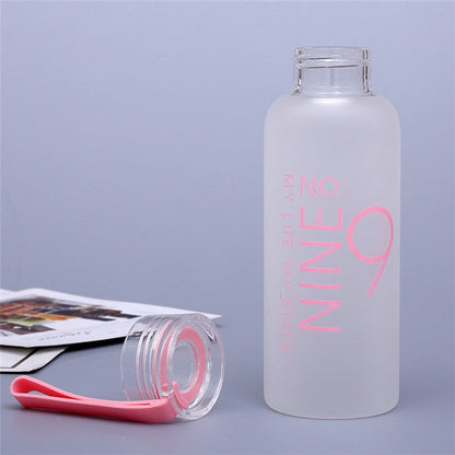 Frosted Borosilicate Glass Bottle, 450ml - WBG0006