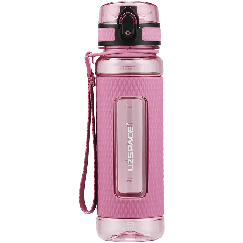 WBP0035 Flip Top Plastic Water Bottle with Strap - 400ml, 520ml, 800ml, 1100ml