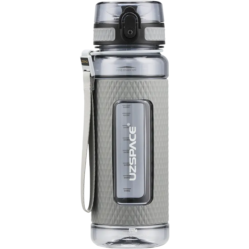 WBP0035 Flip Top Plastic Water Bottle with Strap - 400ml, 520ml, 800ml, 1100ml