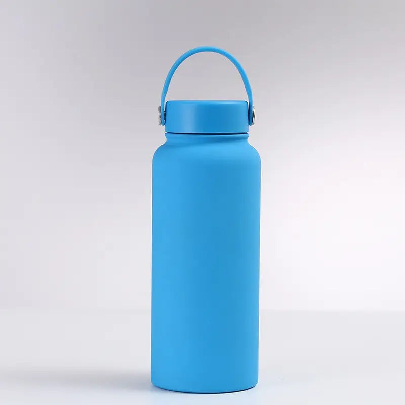 Stainless Steel Vacuum Insulated Flask Thermos with Handle Lid - 1L (32oz) - WBS0005