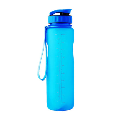 Tritan Plastic Bottle with Wide Mouth and 1-Click Open Lid with Rope, 1L (32oz) - WBP0011