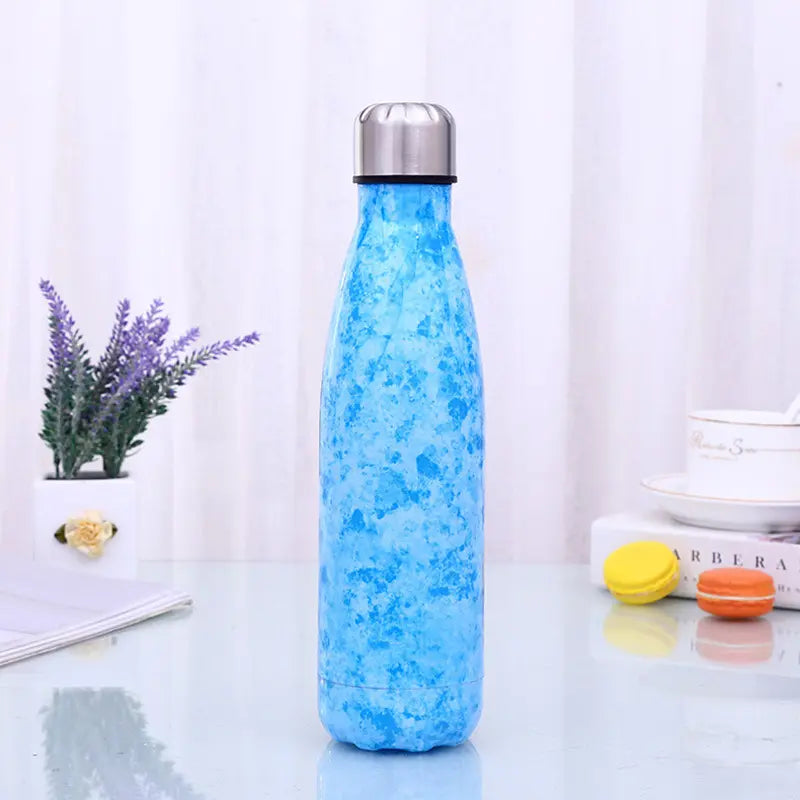 WBS0006 Stainless Steel Cola Shape Vacuum Insulated Flask - 1L (32oz), Perfect for Sports and Outdoor Activities.